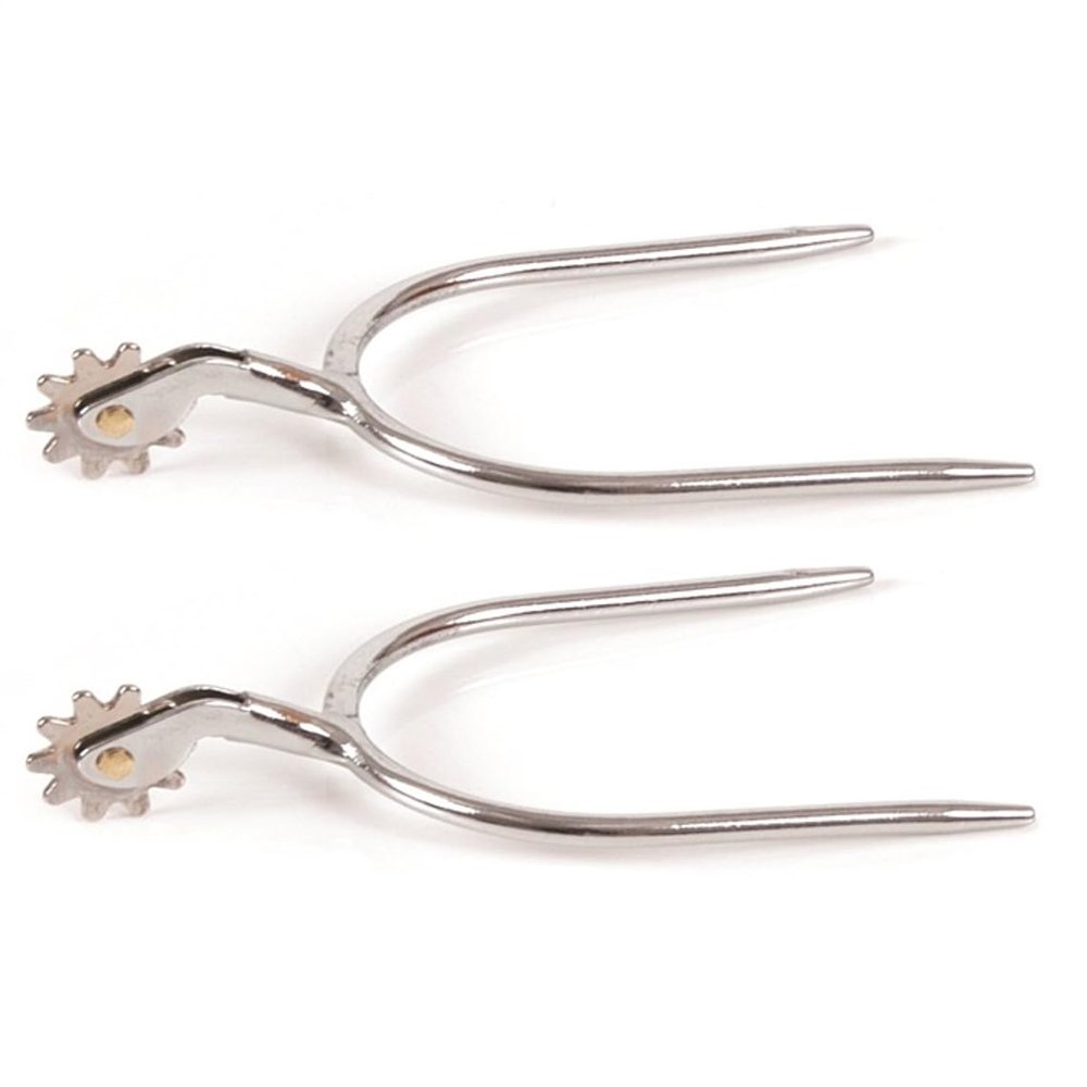 JackS 10471-LAD Ladies Chrome Plated Quick Slip on Spurs