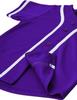 Hat and Beyond Kids Baseball Jersey Button Down T Shirts Hipster Plain Hip Hop Uniforms (04T, 5pu01_Pur.WHI) view 3