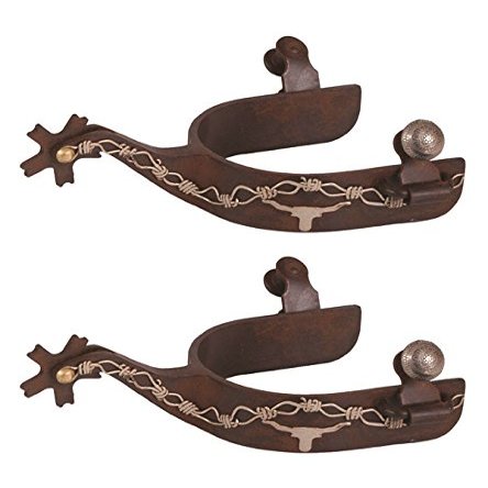 Jacks 11057 Brown Steel Spurs