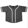 Hat and Beyond Kids Baseball Jersey Button Down T Shirts Hipster Plain Hip Hop Uniforms (06T, 5pu01_Cha.WHI) view 1
