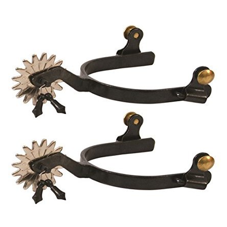 Jacks 10478 Black Steel Jingle Bob Spurs