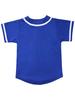 Hat and Beyond Kids Baseball Jersey Button Down T Shirts Hipster Plain Hip Hop Uniforms (08T, 5pu01_RBU.WHI) view 2