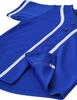 Hat and Beyond Kids Baseball Jersey Button Down T Shirts Hipster Plain Hip Hop Uniforms (08T, 5pu01_RBU.WHI) view 3
