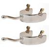JackS 11097-Y Youth Stainless Steel Equitation Offset Spurs view 1