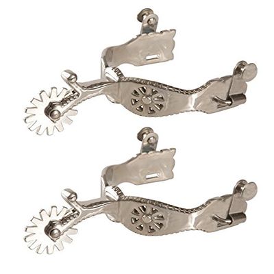JackS 1250 Stainless Steel Mens Show Spurs