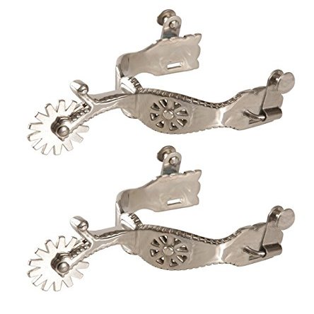 JackS 1250 Stainless Steel Mens Show Spurs