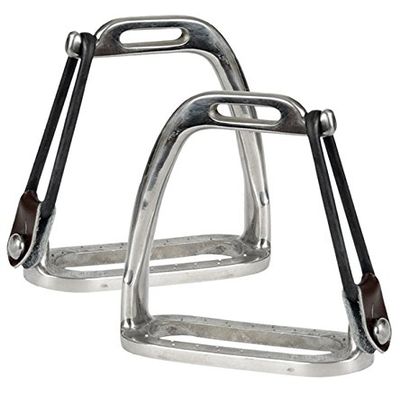 Jacks 1035-4-3-4 Stainless Steel Peacock Safety Stirrups - 4.75 in.