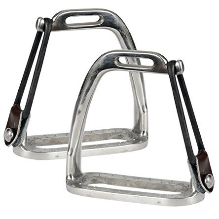 Jacks 1035-4-3-4 Stainless Steel Peacock Safety Stirrups - 4.75 in.