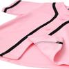 Hat and Beyond Kids Baseball Jersey Button Down T Shirts Hipster Plain Hip Hop Uniforms (06T, 5pu01_Pnk.Blk) view 3