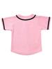 Hat and Beyond Kids Baseball Jersey Button Down T Shirts Hipster Plain Hip Hop Uniforms (03T, 5pu01_Pnk.Blk) view 2