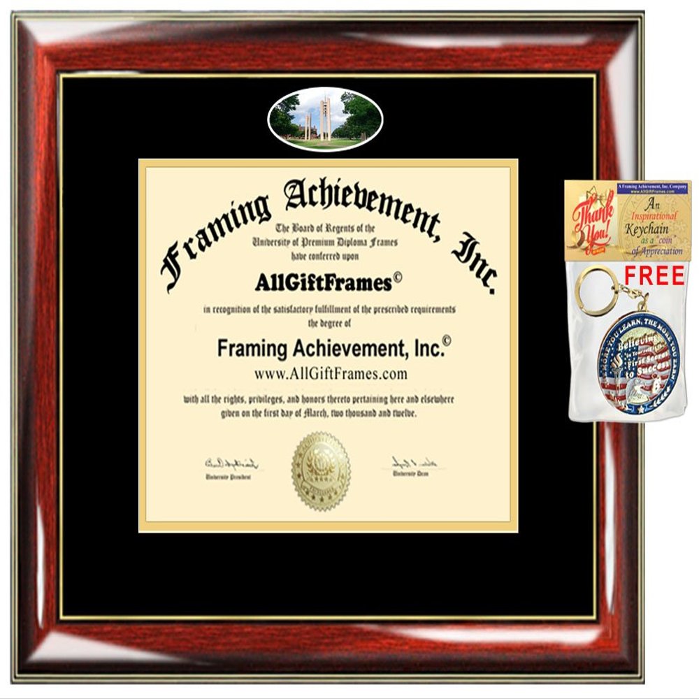 AllGiftFrames Diploma Frame Howard Payne University School HPU Campus Photo Custom Degree Framing Document Graduation Gift Bachelor Master MBA Doctorate PHD Certificate Holder Case