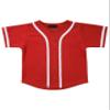 Hat and Beyond Kids Baseball Jersey Button Down T Shirts Hipster Plain Hip Hop Uniforms (10T, 5pu01_Red.WHI) view 1
