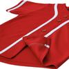 Hat and Beyond Kids Baseball Jersey Button Down T Shirts Hipster Plain Hip Hop Uniforms (10T, 5pu01_Red.WHI) view 3