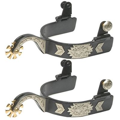 Jack's 11118 Black Steel Gooseneck Spurs