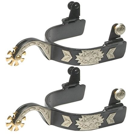 Jack's 11118 Black Steel Gooseneck Spurs