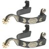 Jack's 11118 Black Steel Gooseneck Spurs view 1