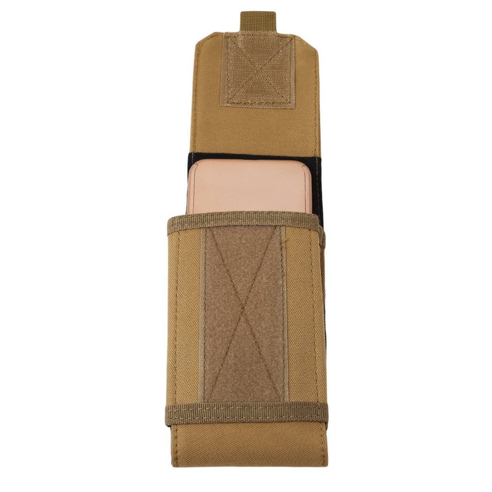 Myhouse Men's Pockets Outdoor Multi-functional Tactical Mobile Phone Pockets (Khaki, Six inches)
