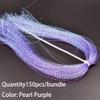 10 Packs Crystal Flash Fly Fishing Line Fly Tying Material for Fishing Lure Dry Flies (10 Packs Pearl Purple) view 2
