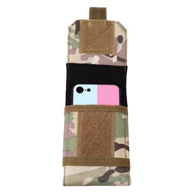 Myhouse Men's Pockets Outdoor Multi-functional Tactical Mobile Phone Pockets (CP camouflage (khaki), Five inches)