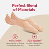 Eedor Women's No Show Socks, Comfy and Breathable Non-Slip, Low Cut Invisible Liner Socks for Casual and Formal Wear, Durable, Soft, Stretchable Fabric - 3 Pairs, Medium, Size 7-8 - Beige view 4