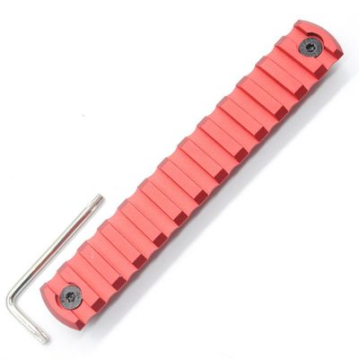 Trirock MLK Rail Section Red Color Aluminum with 13 Slots