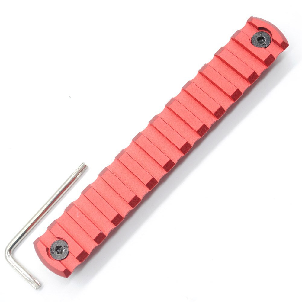 Trirock MLK Rail Section Red Color Aluminum with 13 Slots