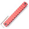 Trirock MLK Rail Section Red Color Aluminum with 13 Slots view 1