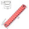 Trirock MLK Rail Section Red Color Aluminum with 13 Slots view 3