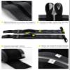 Fitgriff Wrist Wraps for Weightlifting (18") Heavy-Duty Support for Gym, Bench Press, and Pushups (1 Pair) - for Men and Women (Grey/Black) view 3