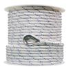 Extreme Max 3006.2514 BoatTector Double Braid Nylon Anchor Line with Thimble - 1/2" x 150', White with Blue Tracer view 1