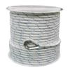 Extreme Max 3006.2514 BoatTector Double Braid Nylon Anchor Line with Thimble - 1/2" x 150', White with Blue Tracer view 2