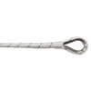 Extreme Max 3006.2514 BoatTector Double Braid Nylon Anchor Line with Thimble - 1/2" x 150', White with Blue Tracer view 3