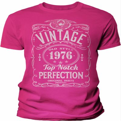 50th Birthday Gift Shirt for Men - Vintage 1976 Top Notch Perfection - Heliconia-2X