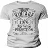 50th Birthday Gift Shirt for Men - Vintage 1976 Top Notch Perfection - White-2X view 1