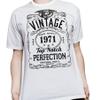 50th Birthday Gift Shirt for Men - Vintage 1976 Top Notch Perfection - White-2X view 3