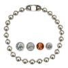 DragonWeave 13mm Extra Large Silver Steel Ball Chain Mens Necklace with Durable Protective Finish - 40 inches view 3