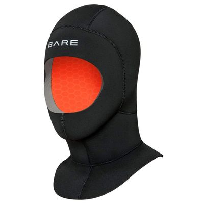 BARE 7MM Ultrawarmth Wet Hood | Designed to be Worn with BARE Wetsuit | Made with Unique Omnired Inner Fabric and Elastek Full-Stretch Outer Fabric | Great for Scuba Diving | Comfortable | XS