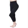 MOTHERS ESSENTIALS Postpartum High Waist Tummy Compression Control Slimming 3/4 Capri Leggings (XSmall, Black) view 2