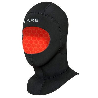 BARE 5MM Ultrawarmth Wet Hood | Designed to be Worn with BARE Wetsuit | Made with Unique Omnired Inner Fabric and Elastek Full-Stretch Outer Fabric | Great for Scuba Diving | Comfortable | XS