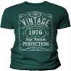50th Birthday Gift Shirt for Men - Vintage 1976 Top Notch Perfection - Forest-2X view 1