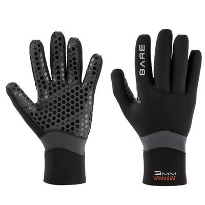 Bare 3MM Ultrawarmth Glove | Neoprene | Made with Unique Omnired Inner Fabric | Great for Diving & Snorkeling | Easy to Put on and take Off | Comfortable | Excellent Dexterity | Unisex | M