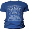 50th Birthday Gift Shirt for Men - Vintage 1976 Top Notch Perfection - Royal-2X view 1