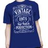 50th Birthday Gift Shirt for Men - Vintage 1976 Top Notch Perfection - Royal-2X view 3