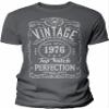50th Birthday Gift Shirt for Men - Vintage 1976 Top Notch Perfection - Charcoal-XL view 1