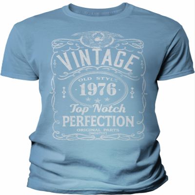 50th Birthday Gift Shirt for Men - Vintage 1976 Top Notch Perfection - Carolina-2X