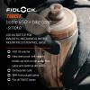 FIDLOCK Twist Bottle 450ml/15oz + Base Systems | New Leak-Proof, Self-Sealing Bottle Cap | Bike Water Bottle Holder with No Screws & Attached Bottle | Cage Free Magnetic Rack | Smoke view 3