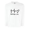 lepni.me Kids T Shirt Faith - Hope - Love - 1 Corinthians 13:13, Christian Quotes and Proverbs, Religious Sayings (14-15 Years White Multi Color) view 1