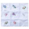 La closure Cotton Embroidered Ladies Lace Handkerchiefs 3 Pieces view 3
