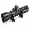 Trinity 4X32 Scope with Rings for Savage 93R17 FV-SR  Picatinny Weaver Mount, Aluminum Matte Black, Mil-Dot Reticle, Fixed 4X Optics view 1