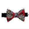 EmilyRose Couture Men's Special Prints Bow Ties (Group 2 of 2) (Large, Red Las Calaveras) view 3